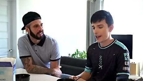 Gay Stepdaddy takes care of injured stepson